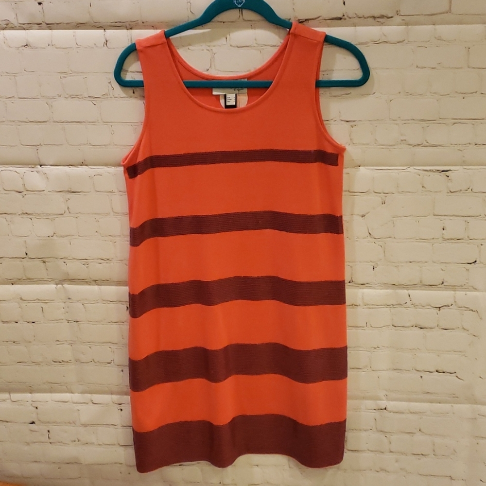 Orange sequin summer dress